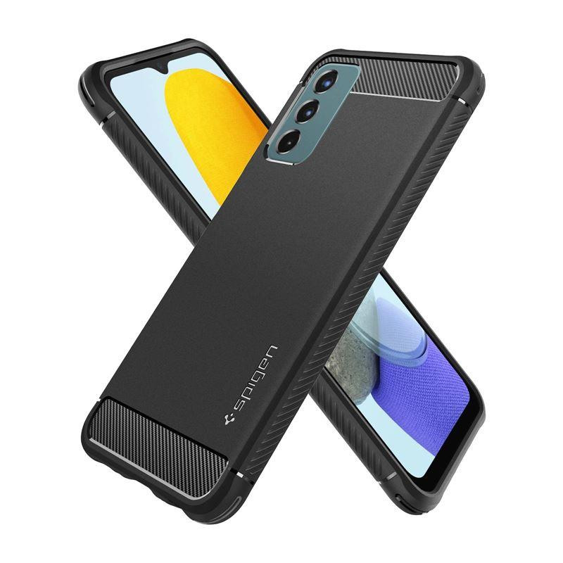 Spigen Rugged Armor dėklas, skirtas Samsung Galaxy M23 5G - matinė juoda Spigen Rugged Armor dėklas, skirtas Samsung Galaxy M23 5G - matinė juoda