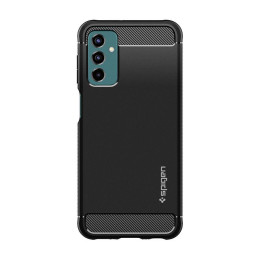 Spigen Rugged Armor dėklas, skirtas Samsung Galaxy M23 5G - matinė juoda