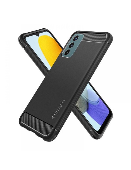 Spigen Rugged Armor dėklas, skirtas Samsung Galaxy M23 5G - matinė juoda Spigen Rugged Armor dėklas, skirtas Samsung Galaxy M23 5G - matinė juoda