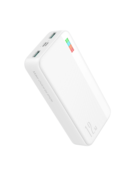Powerbank 20000mAh Dazzling Series 12W balta Powerbank 20000mAh Dazzling Series 12W balta