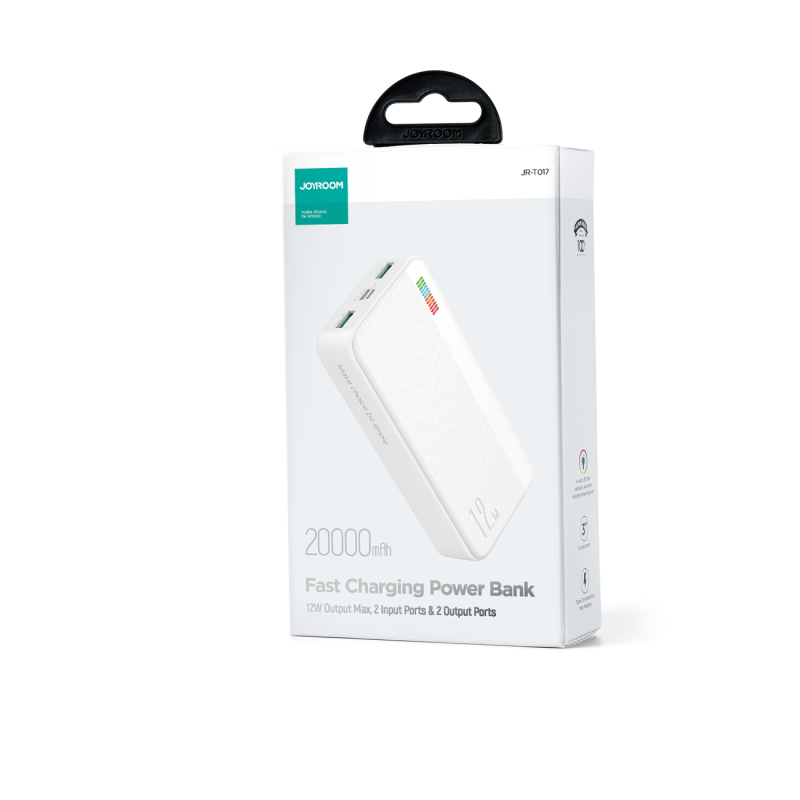 Powerbank 20000mAh Dazzling Series 12W balta