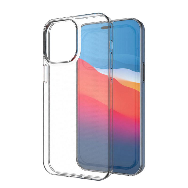 Ultra Clear 0,5 mm iPhone 14 Pro Max gelio dėklo dangtelis skaidrus