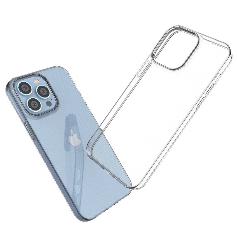 Ultra Clear 0,5 mm iPhone 14 Pro Max gelio dėklo dangtelis skaidrus