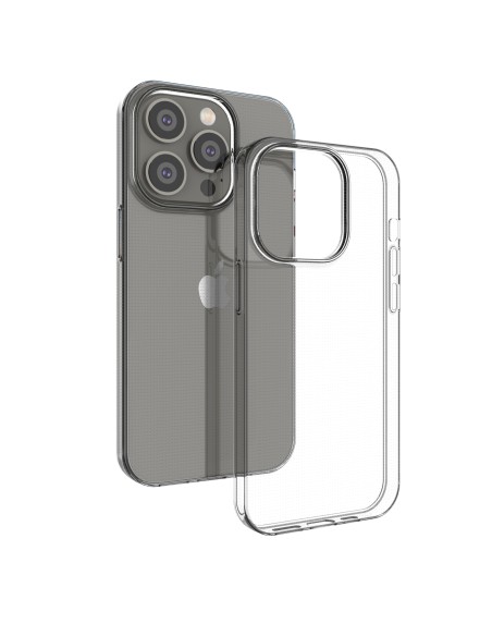 Ultra Clear 0,5 mm iPhone 14 Pro gelio dėklo dangtelis skaidrus