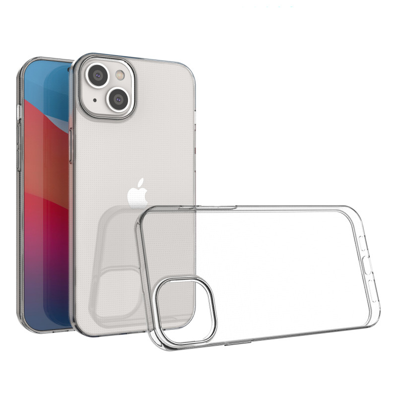 Ultra Clear 0,5 mm iPhone 14 Plus gelio dėklas, skaidrus
