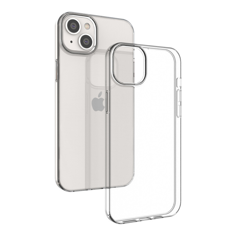 Ultra Clear 0,5 mm iPhone 14 Plus gelio dėklas, skaidrus