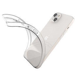 Ultra Clear 0,5 mm iPhone 14 Plus gelio dėklas, skaidrus