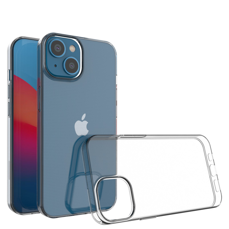 Ultra Clear gelio dėklo dangtelis 0,5 mm iPhone 14 skaidrus