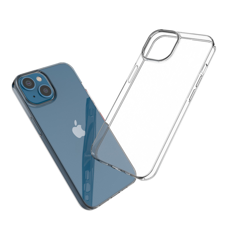 Ultra Clear gelio dėklo dangtelis 0,5 mm iPhone 14 skaidrus