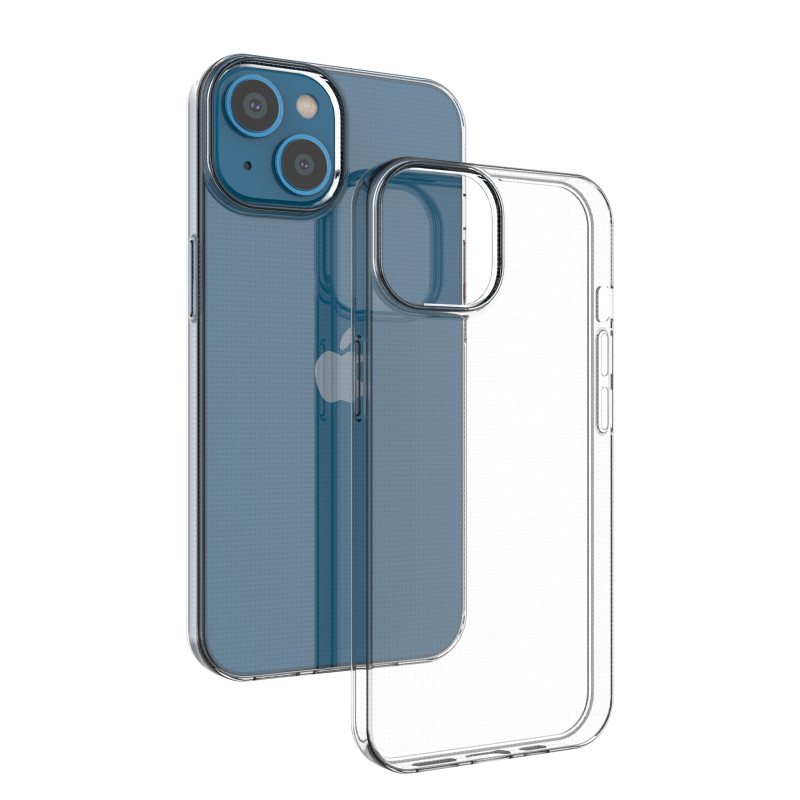 Ultra Clear gelio dėklo dangtelis 0,5 mm iPhone 14 skaidrus