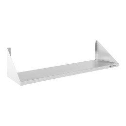 Vienguba nerūdijančio plieno sieninė lentyna 90cm