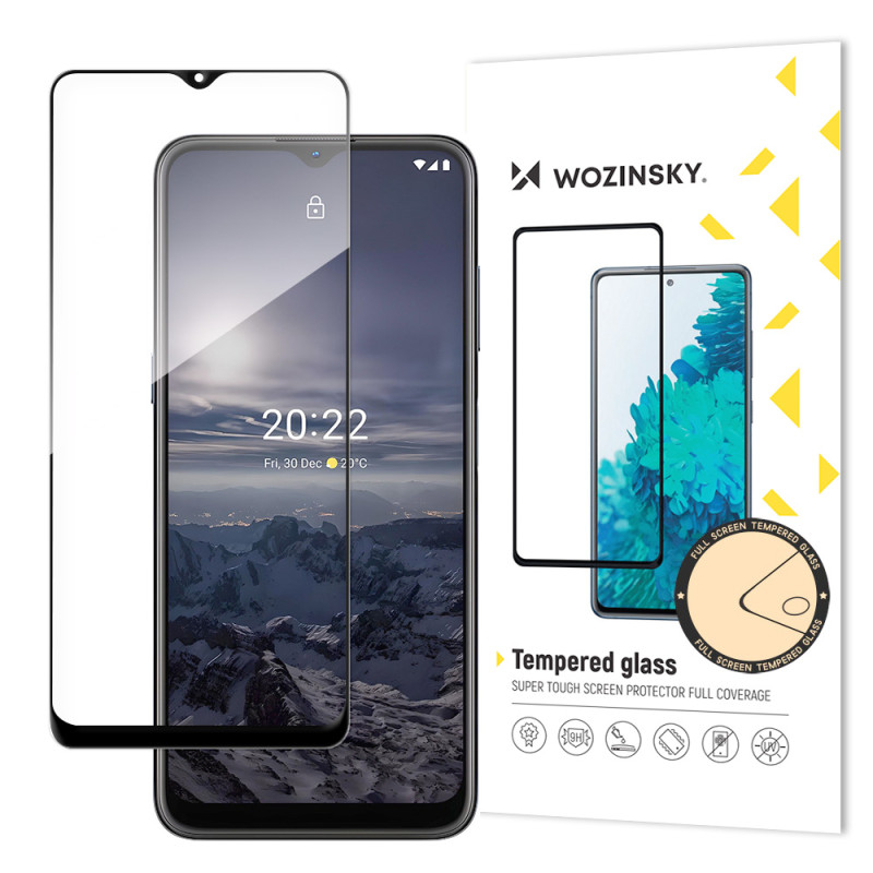 Wozinsky Super patvarus, pilnai klijuojamas grūdintas stiklas viso ekrano dangtelis su rėmeliu patogiu dėklu Nokia G21 /... Wozinsky Super patvarus, pilnai klijuojamas grūdintas stiklas viso ekrano dangtelis su rėmeliu patogiu dėklu Nokia G21 /...