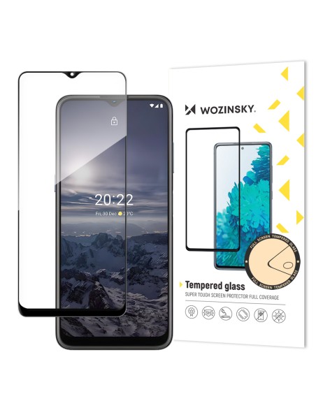 Wozinsky Super patvarus, pilnai klijuojamas grūdintas stiklas viso ekrano dangtelis su rėmeliu patogiu dėklu Nokia G21 /...