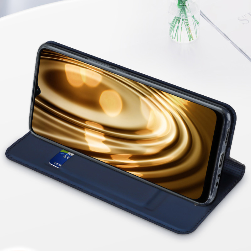 Dux Ducis Skin Pro dėklo dėklo dangtelis su atvartu Realme Narzo 50A juodas