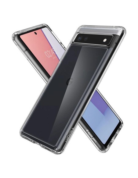 Spigen Ultra Hybrid dėklas, skirtas Google Pixel 6A – skaidrus Spigen Ultra Hybrid dėklas, skirtas Google Pixel 6A – skaidrus