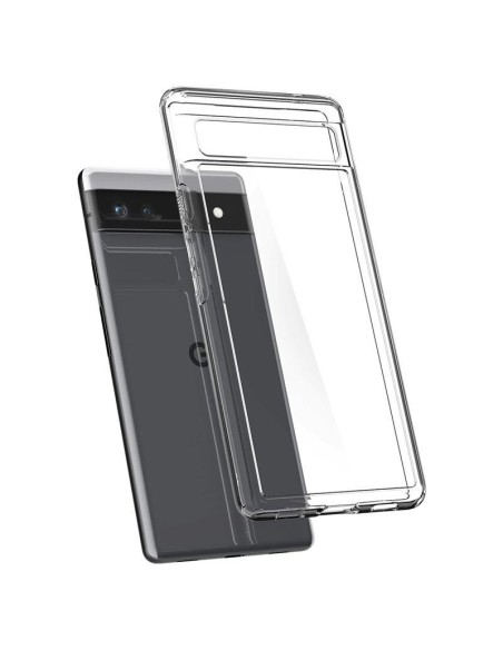 Spigen Ultra Hybrid dėklas, skirtas Google Pixel 6A – skaidrus Spigen Ultra Hybrid dėklas, skirtas Google Pixel 6A – skaidrus