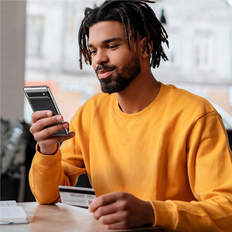 Spigen Ultra Hybrid dėklas, skirtas Google Pixel 6A – skaidrus