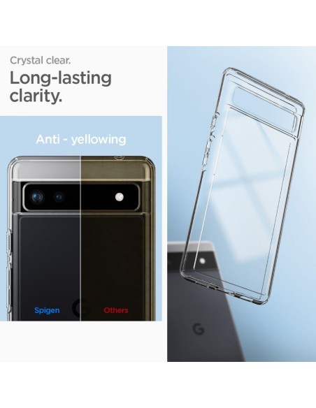 Spigen Ultra Hybrid dėklas, skirtas Google Pixel 6A – skaidrus Spigen Ultra Hybrid dėklas, skirtas Google Pixel 6A – skaidrus
