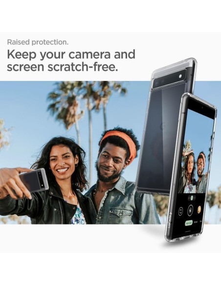 Spigen Ultra Hybrid dėklas, skirtas Google Pixel 6A – skaidrus Spigen Ultra Hybrid dėklas, skirtas Google Pixel 6A – skaidrus