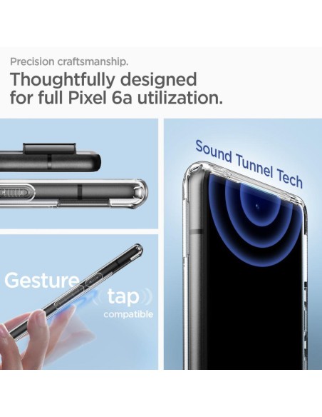 Spigen Ultra Hybrid dėklas, skirtas Google Pixel 6A – skaidrus Spigen Ultra Hybrid dėklas, skirtas Google Pixel 6A – skaidrus
