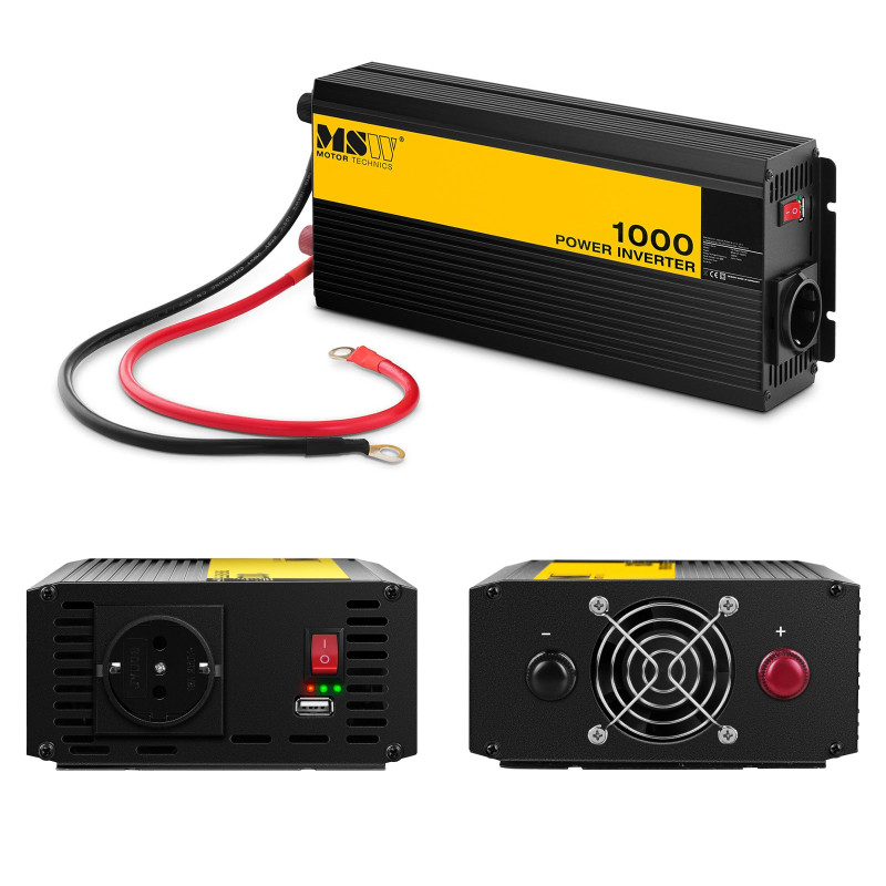 Automobilio įtampos keitiklis 1000/2000W akumuliatoriui