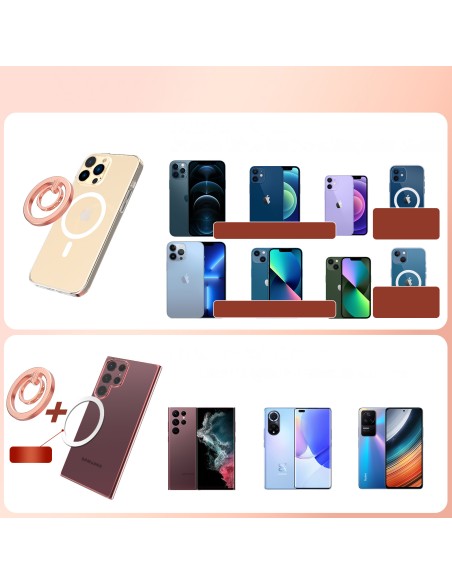 Kingxbar Katie serijos stilingas magnetinis laikiklis išmaniajam telefonui, rožinis Kingxbar Katie serijos stilingas magnetinis laikiklis išmaniajam telefonui, rožinis
