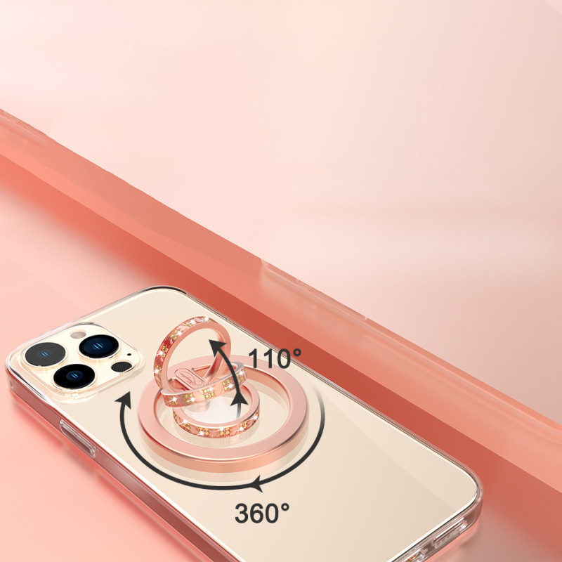 Kingxbar Katie serijos stilingas magnetinis laikiklis išmaniajam telefonui, rožinis