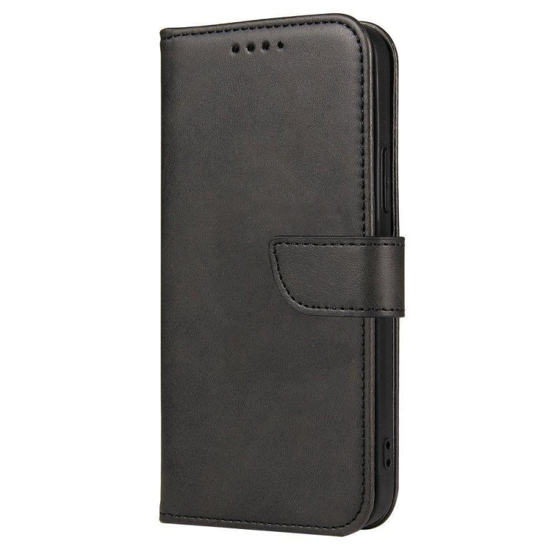 Magnet Case elegantiškas dėklas su atvartu ir stovo funkcija, skirta Realme 9i juodai