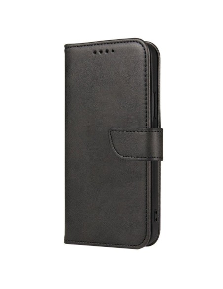 Magnet Case elegantiškas dėklas su atvartu ir stovo funkcija, skirta Realme 9i juodai Magnet Case elegantiškas dėklas su atvartu ir stovo funkcija, skirta Realme 9i juodai
