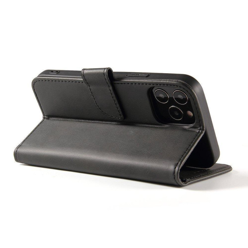 Magnet Case elegantiškas dėklas su atvartu ir stovo funkcija, skirta Realme 9i juodai
