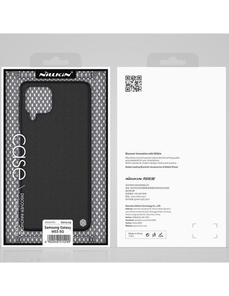 Nillkin Textured Case tvirtas sustiprintas dėklas su gelio rėmeliu ir nailonine nugara, skirta Samsung Galaxy M53 5G juo... Nillkin Textured Case tvirtas sustiprintas dėklas su gelio rėmeliu ir nailonine nugara, skirta Samsung Galaxy M53 5G juo...