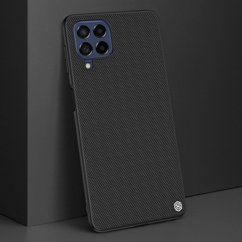 Nillkin Textured Case tvirtas sustiprintas dėklas su gelio rėmeliu ir nailonine nugara, skirta Samsung Galaxy M53 5G juo...