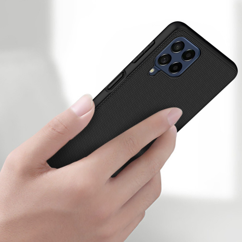 Nillkin Textured Case tvirtas sustiprintas dėklas su gelio rėmeliu ir nailonine nugara, skirta Samsung Galaxy M53 5G juo...
