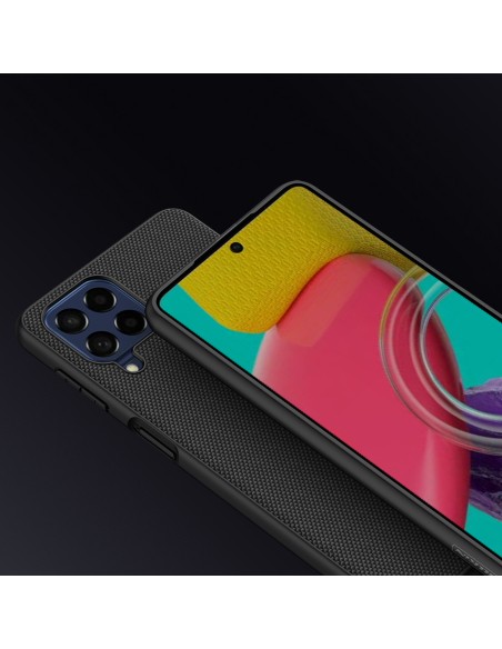 Nillkin Textured Case tvirtas sustiprintas dėklas su gelio rėmeliu ir nailonine nugara, skirta Samsung Galaxy M53 5G juo... Nillkin Textured Case tvirtas sustiprintas dėklas su gelio rėmeliu ir nailonine nugara, skirta Samsung Galaxy M53 5G juo...