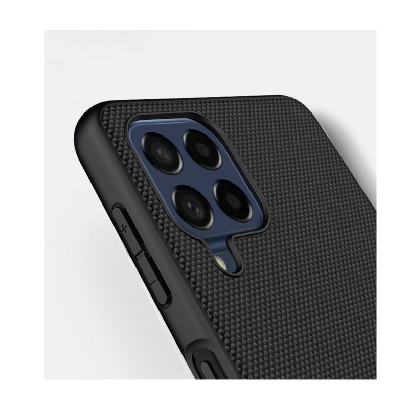 Nillkin Textured Case tvirtas sustiprintas dėklas su gelio rėmeliu ir nailonine nugara, skirta Samsung Galaxy M53 5G juo...