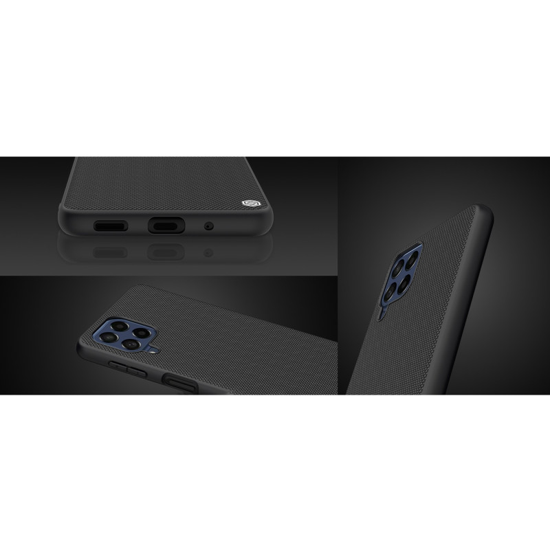 Nillkin Textured Case tvirtas sustiprintas dėklas su gelio rėmeliu ir nailonine nugara, skirta Samsung Galaxy M53 5G juo...
