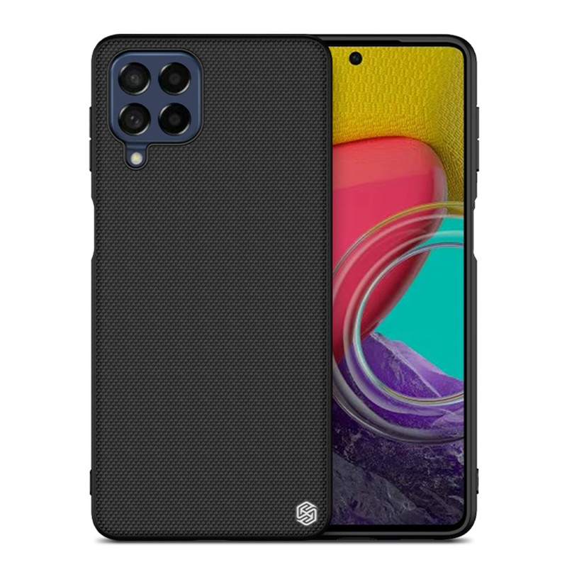 Nillkin Textured Case tvirtas sustiprintas dėklas su gelio rėmeliu ir nailonine nugara, skirta Samsung Galaxy M53 5G juo...