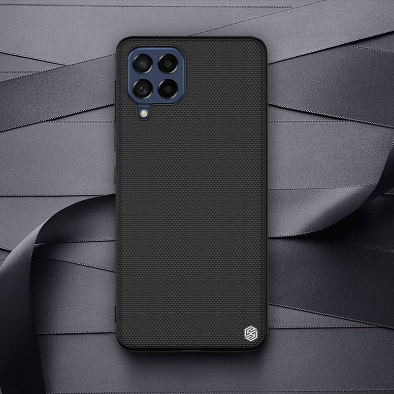 Nillkin Textured Case tvirtas sustiprintas dėklas su gelio rėmeliu ir nailonine nugara, skirta Samsung Galaxy M53 5G juo...