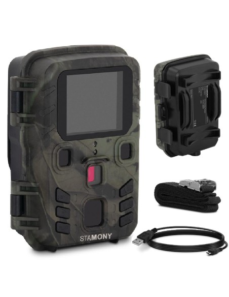 Laukinių gyvūnų gaudyklė su judesio jutikliu 5MP F-HD IR LED LCD 2'' 20 m Laukinių gyvūnų gaudyklė su judesio jutikliu 5MP F-HD IR LED LCD 2'' 20 m