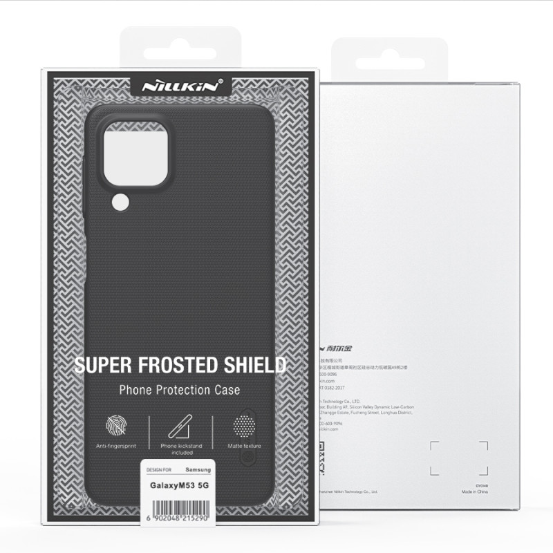 Nillkin Super Frosted Shield Pro patvarus dėklo dangtelis, skirtas Samsung Galaxy M53 5G juodas