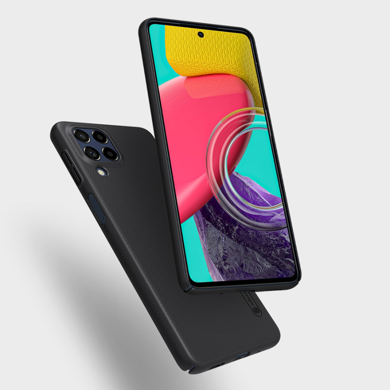 Nillkin Super Frosted Shield Pro patvarus dėklo dangtelis, skirtas Samsung Galaxy M53 5G juodas