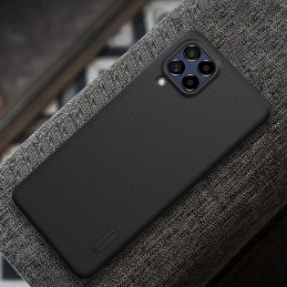 Nillkin Super Frosted Shield Pro patvarus dėklo dangtelis, skirtas Samsung Galaxy M53 5G juodas