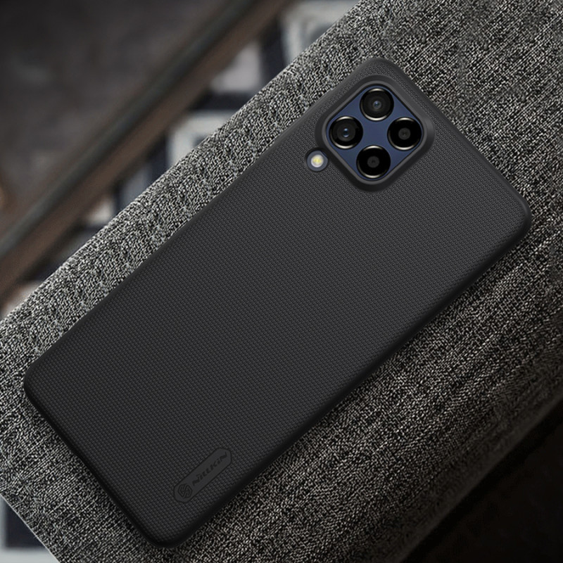 Nillkin Super Frosted Shield Pro patvarus dėklo dangtelis, skirtas Samsung Galaxy M53 5G juodas