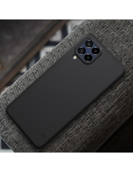 Nillkin Super Frosted Shield Pro patvarus dėklo dangtelis, skirtas Samsung Galaxy M53 5G juodas