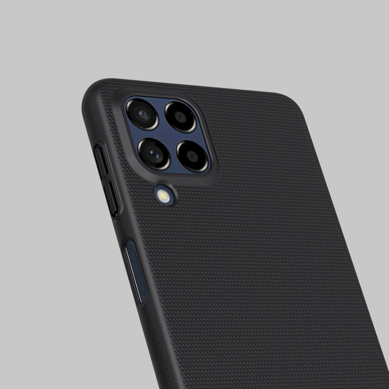 Nillkin Super Frosted Shield Pro patvarus dėklo dangtelis, skirtas Samsung Galaxy M53 5G juodas