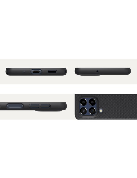 Nillkin Super Frosted Shield Pro patvarus dėklo dangtelis, skirtas Samsung Galaxy M53 5G juodas