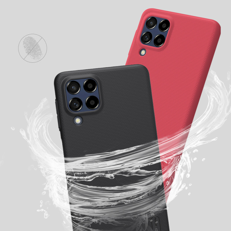 Nillkin Super Frosted Shield Pro patvarus dėklo dangtelis, skirtas Samsung Galaxy M53 5G juodas