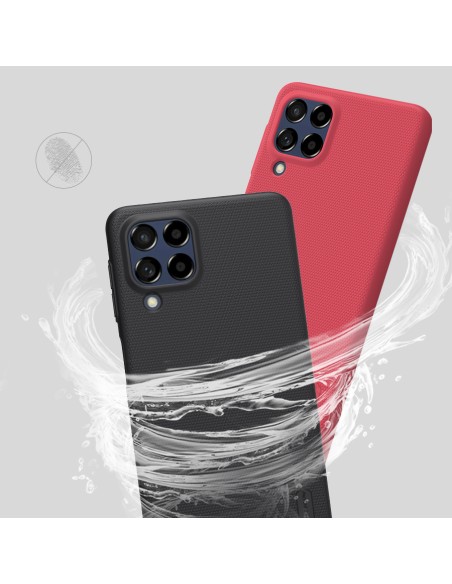 Nillkin Super Frosted Shield Pro patvarus dėklo dangtelis, skirtas Samsung Galaxy M53 5G juodas