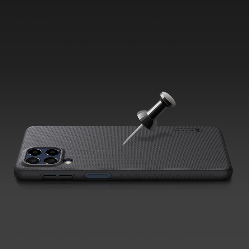 Nillkin Super Frosted Shield Pro patvarus dėklo dangtelis, skirtas Samsung Galaxy M53 5G juodas