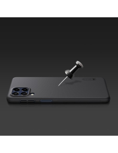 Nillkin Super Frosted Shield Pro patvarus dėklo dangtelis, skirtas Samsung Galaxy M53 5G juodas